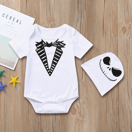 wholesale Halloween baby short-sleeved triangle romper Nihaojewelry NHLF390144's discount tags