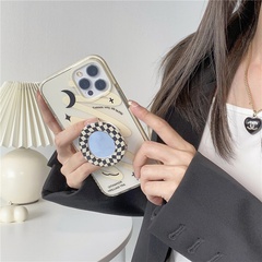 wholesale new checkerboard lattice mirror bracket mobile phone case Nihaojewelry