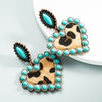wholesale jewelry bohemia heartshaped earrings leather earrings Nihaojewelrypicture16