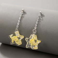 vente en gros bijoux boucles d'oreilles étoiles à cinq branches en trois dimensions nihaojewelry