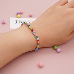 elastic color rice bead Bohemian style bracelet wholesale jewelry Nihaojewelry
