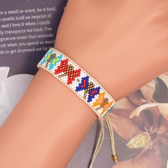Mariposa hecha a mano con cuentas de Miyuki, pulsera de estilo étnico, joyería al por mayor, Nihaojewelry