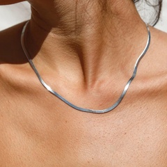 wholesale jewelry snake bone chain stainless steel necklace nihaojewelry