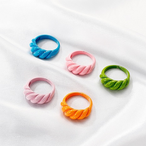 wholesale jewelry candy color geometric thread ring Nihaojewelry's discount tags