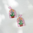 wholesale jewelry plate printing pattern acrylic earrings Nihaojewelrypicture18