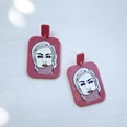 wholesale jewelry plate printing pattern acrylic earrings Nihaojewelrypicture19