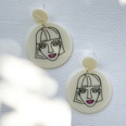 wholesale jewelry plate printing pattern acrylic earrings Nihaojewelrypicture20