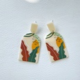 wholesale jewelry plate printing pattern acrylic earrings Nihaojewelrypicture33