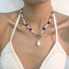 Großhandel Schmuck bunte Perlen OT Schnalle speziell geformte Perlenkette nihaojewelry
