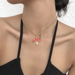 wholesale jewelry mushroom pendant necklace nihaojewelry
