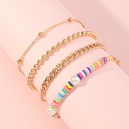 wholesale jewelry flower beads splicing chain bracelet set nihaojewelrypicture8