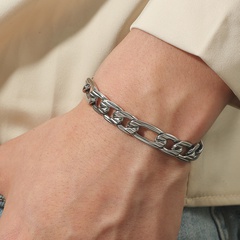 wholesale jewelry splicing square buckle titanium steel bracelet Nihaojewelry