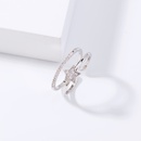 wholesale fashion microinlaid zircon star opening adjustable ring Nihaojewelrypicture11