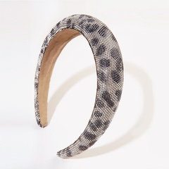 wholesale fashion full diamond leopard pattern sponge headband Nihaojewelry