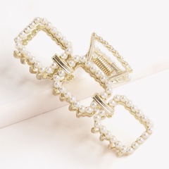 wholesale jewelry pearl square metal catch clip Nihaojewelry