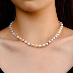 Großhandel Schmuck Böhmische Farbe Perlenkette Nihaojewelry