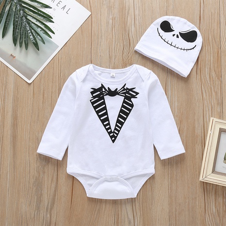 wholesale baby long-sleeved triangle one-piece romper Nihaojewelry NHLF392204's discount tags