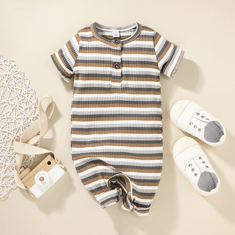 wholesale children's one-piece striped romper Nihaojewelry's discount tags