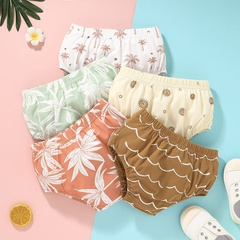 wholesale children's summer printing leaf triangle shorts Nihaojewelry