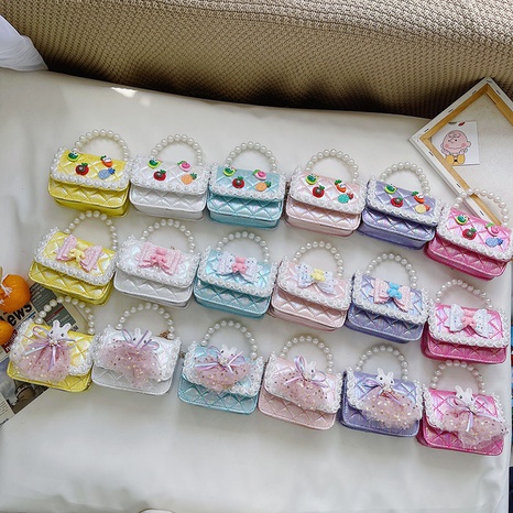Children's embroidery thread chain cute one-shoulder messenger bag wholesale Nihaojewelry's discount tags