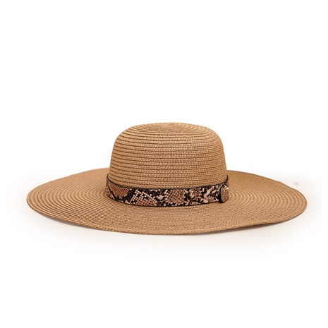 chapeau de paille de plage dôme de crème solaire big eaves en gros Nihaojewelry's discount tags