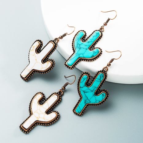 wholesale fashion cactus-shaped earrings Nihaojewelry's discount tags