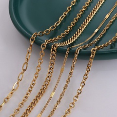 wholesale jewelry fine chain titanium steel necklace nihaojewelry
