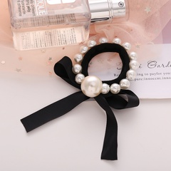 wholesale Korean bows pearl hair scrunchies nihaojewelry
