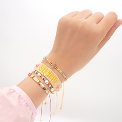 gewebte SUNNY Buchstaben Perle ethnischen Stil Miyuki Perlen Armband Set Großhandel Schmuck Nihaojewelry