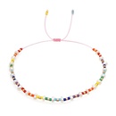 woven heart rainbow pearl bohemian style Miyuki bead bracelet wholesale jewelry Nihaojewelrypicture11