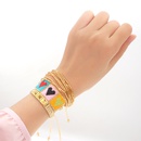 rivets Miyuki beads handwoven heart ethnic style multilayer bracelet wholesale jewelry Nihaojewelrypicture6