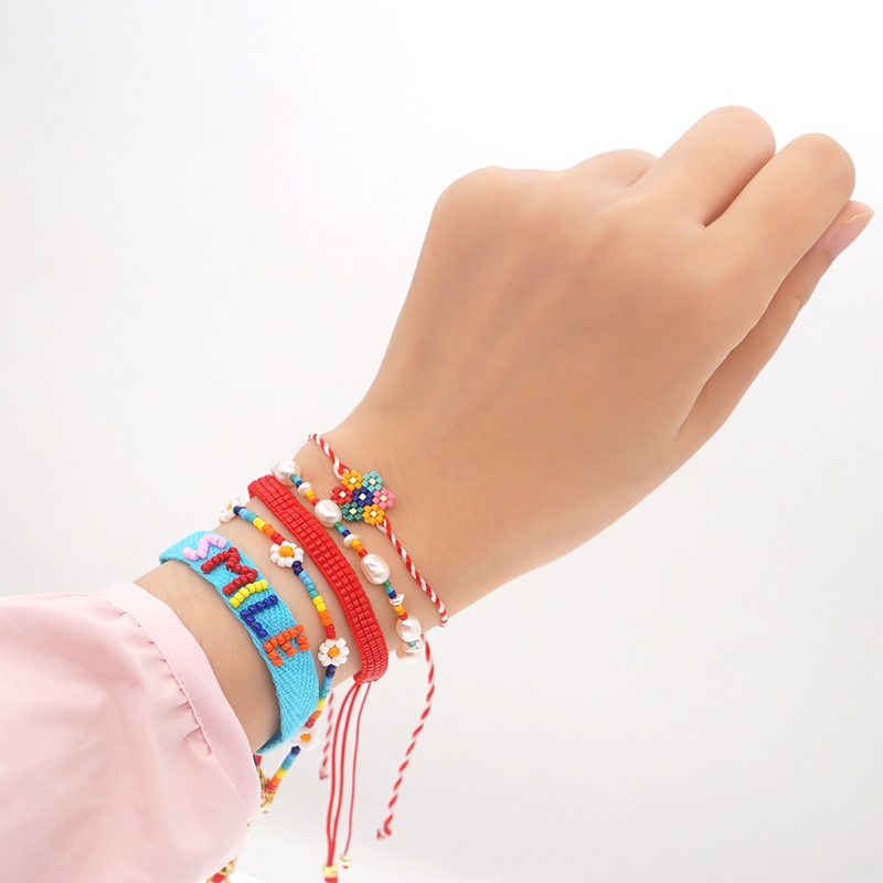 handwoven small daisy Miyuki beads bracelet wholesale jewelry Nihaojewelry
