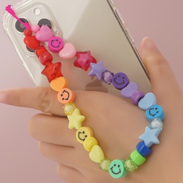 wholesale Bohemian beads soft pottery color smiley mobile phone chain Nihaojewelrypicture16