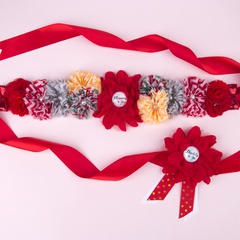 ceinture enceinte en mousseline de soie de fleurs de couleurs de vague en gros Nihaojewelry