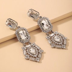 wholesale baroque geometric rhinestone crystal earrings Nihaojewelry