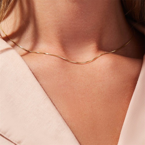 wholesale bijoux en forme de fermeture éclair chaîne fine collier en acier inoxydable nihaojewelry's discount tags