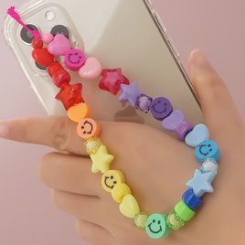 wholesale Bohemian beads soft pottery color smiley mobile phone chain Nihaojewelrypicture18