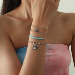 geometric spider imitation crystal beaded star bracelet wholesale jewelry Nihaojewelry