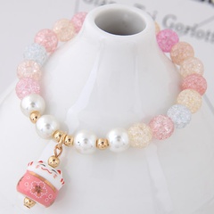Nihaojewelry bijoux en gros simple verre cristal pierre céramique chat porte-bonheur bracelet