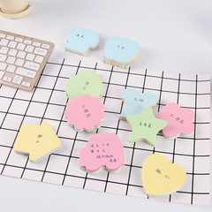 Creative Shape Sticky Notes Cute Pocket Shaped Simple Sticky Note Paper Message Mark Note Sticker Thick 100 Sheets