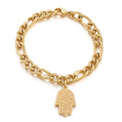 bracelets de mode en acier inoxydable en forme de paume bijoux en gros Nihaojewelry