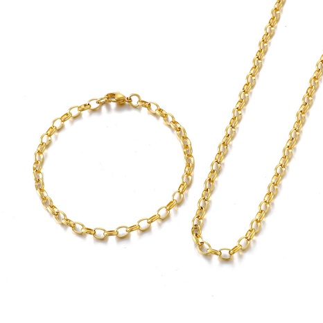 collier de mode en acier inoxydable O-chain bracelet en gros bijoux Nihaojewelry's discount tags