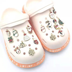 wholesale alloy cartoon Christmas shoes flower detachable shoe buckle Nihaojewelry