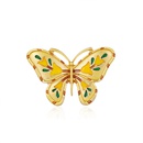 European and American New Gold Butterfly Corsage Alloy Oil Dripping Insect Animal Brooch Painted Flower Pin Wholesalepicture18
