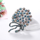 wholesale retro color rhinestone bow knot alloy diamondstudded brooch Nihaojewelrypicture21