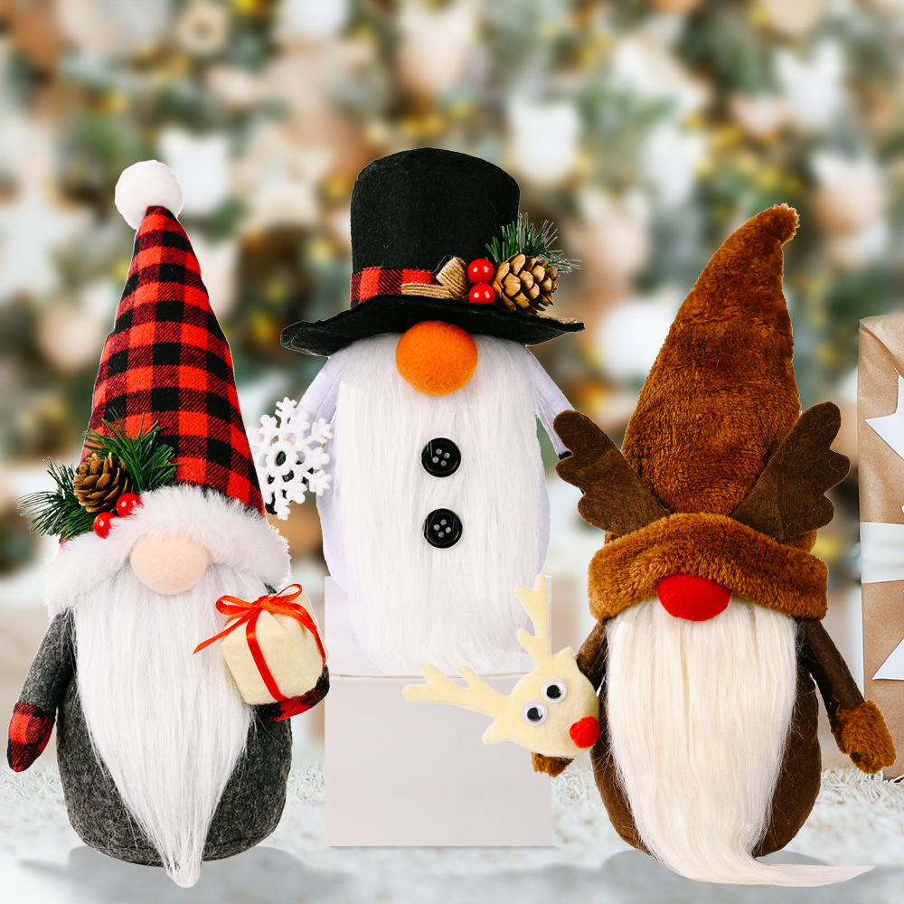 Venta al por mayos navidad estilo de dibujos animados lindo papá noel  monigote de nieve tela interior fiesta festival calcetines navideños -  Nihaojewelry