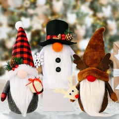 Nueva decoración de Navidad cruzada bolsa de regalo de Navidad adornos de muñeca decoración de ventana de exhibición del hogar regalos de vacaciones para niños