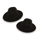 Black Hat Mens KoreanStyle Fashion Twist Belt Top Hat Wide Brim Sunshade SunShade AllMatch Japanese Fedora Hat Womenpicture9