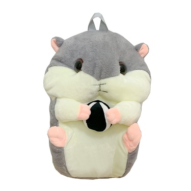 cartoon hamster plush hand warmer doll bag—5