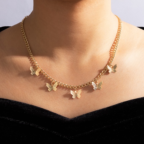 Großhandel Schmuck böhmischen Stil Schmetterling Quaste Halskette nihaojewelry's discount tags